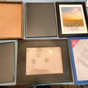 6 Large Picture Frames - Whole lot $10